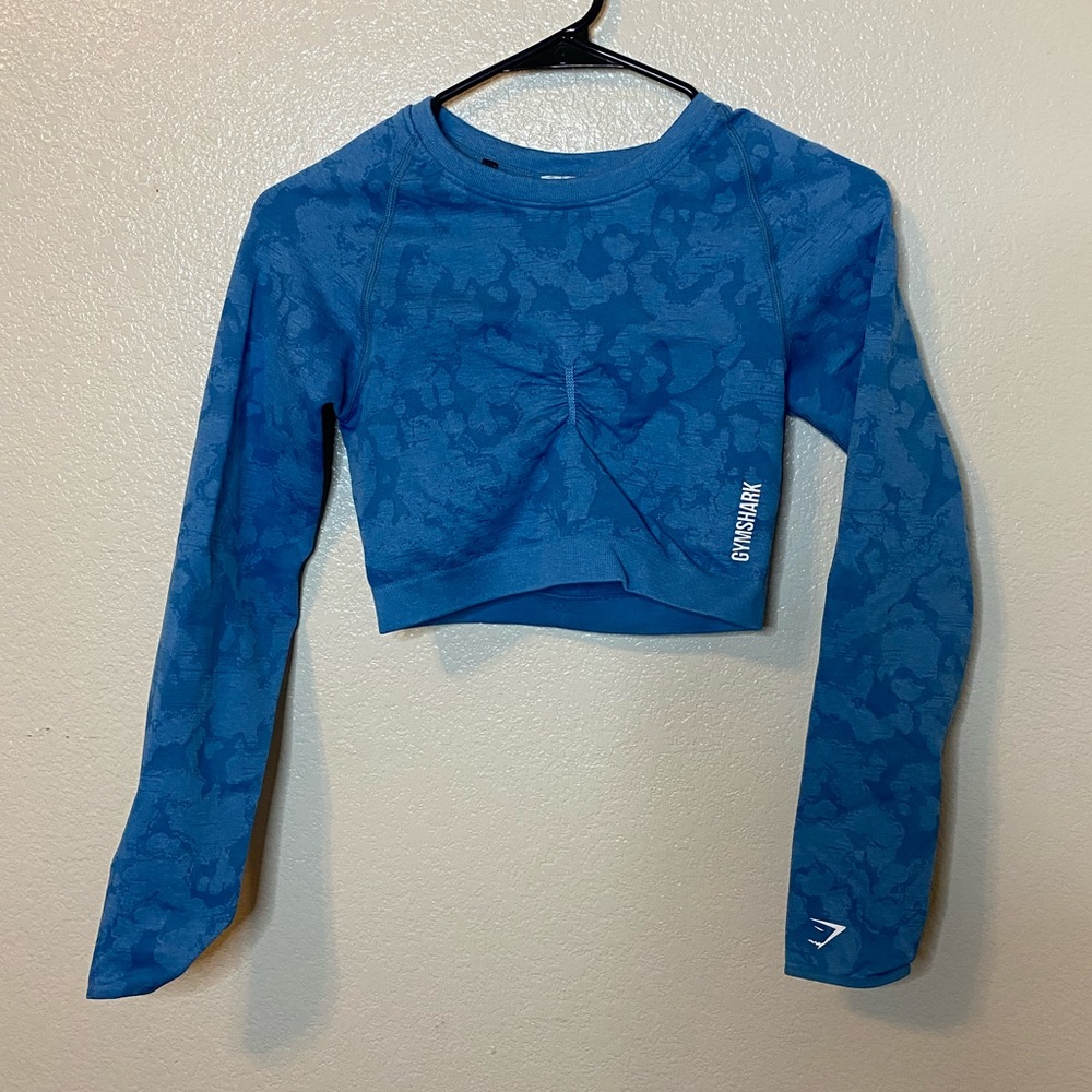 Gymshark Adapt Camo seamless crop top